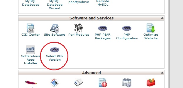 Switching PHP versions in cPanel